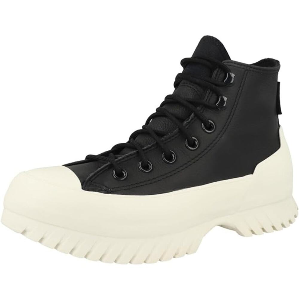 Converse Black and White Heeled Boots